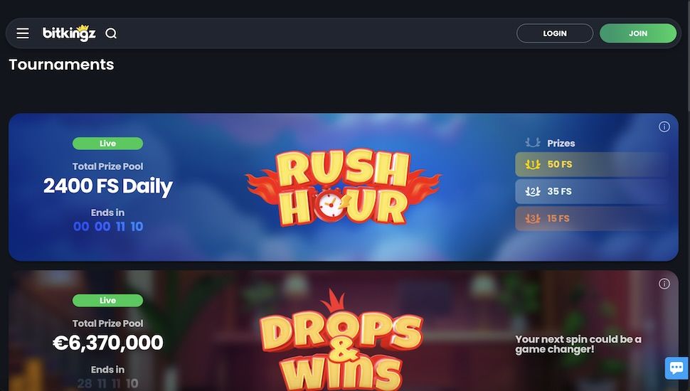 bitkingz tournaments